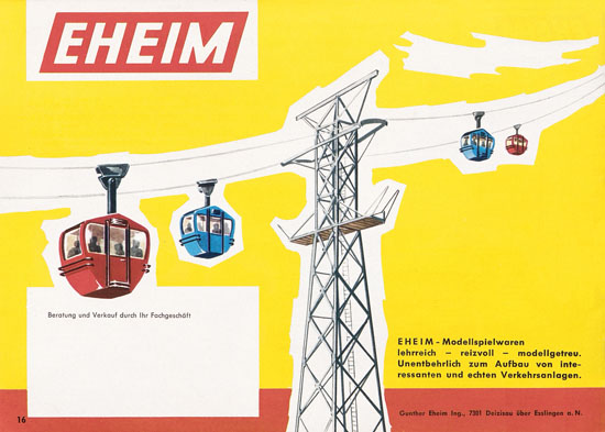 Eheim Modellspielwaren H0 1964