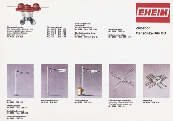 Eheim Modellspielwaren 1970