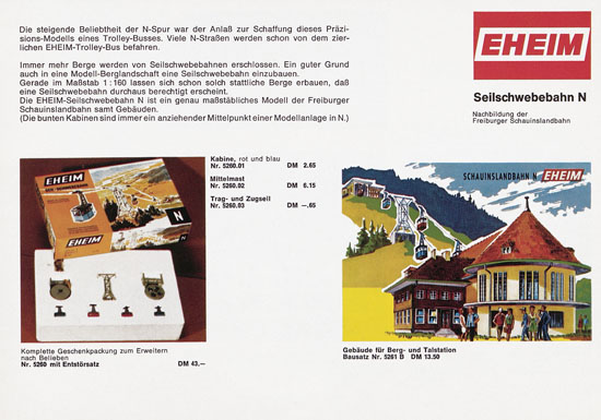 Eheim Modellspielwaren 1970