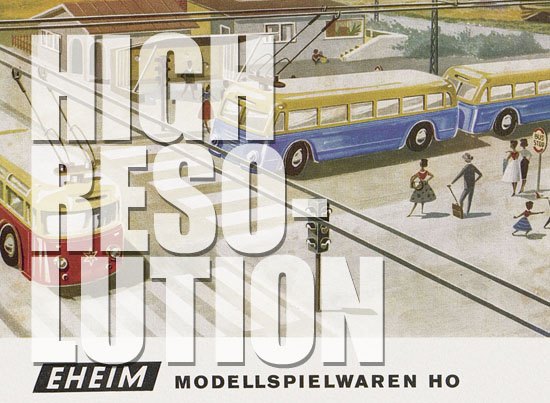 Eheim Modellspielwaren H0 Prospekt 1959