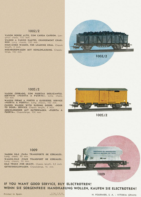 Electrotren Faltblatt 1963