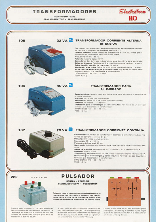 Electrotren Katalog 1981-1982