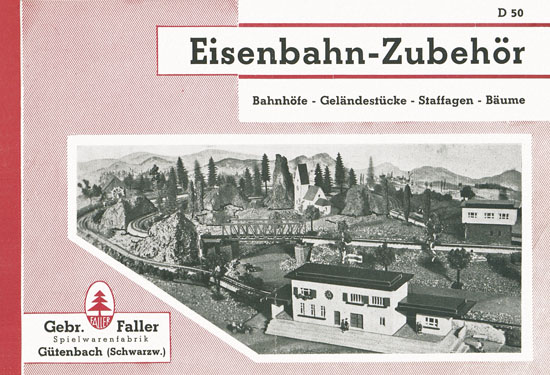 Faller Eisenbahn-Zubehör 1950