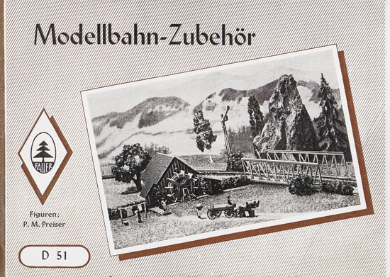 Faller Modellbahn-Zubehör 1951