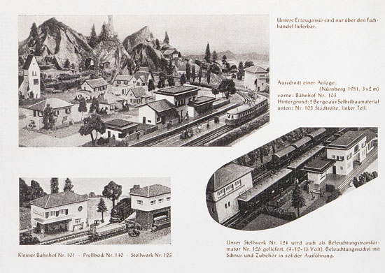 Faller Modellbahn-Zubehör 1951