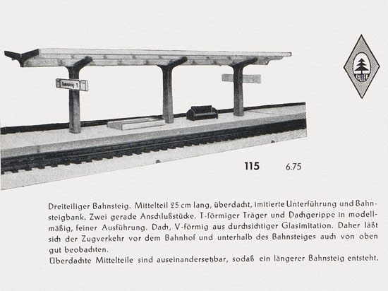 Faller Katalog 1954