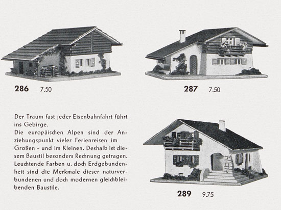 Faller Katalog 1954