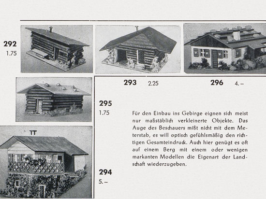 Faller Katalog 1954