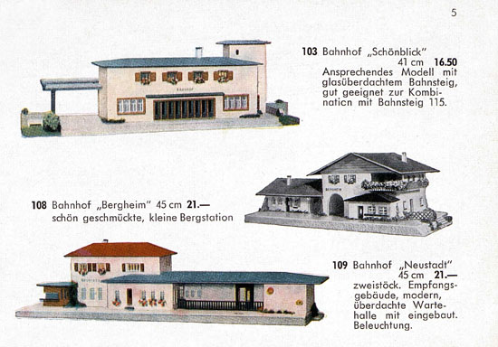 Faller Katalog Standard-Sortiment 1955