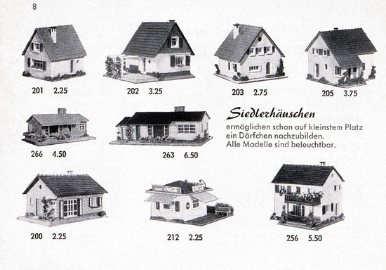 Faller Katalog Standard-Sortiment 1955