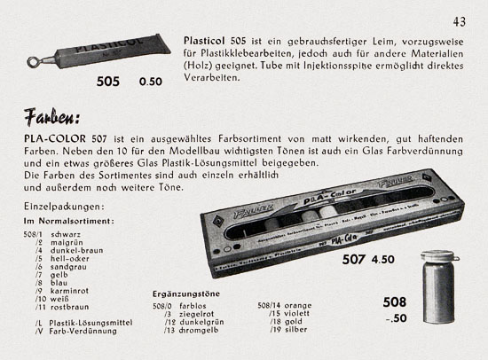 Faller Katalog 1955