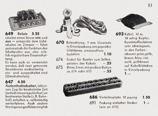 Faller Katalog 1955