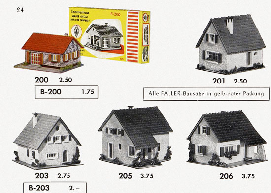 Faller Katalog 1957 857