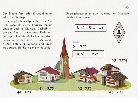 Faller Katalog 1957 857