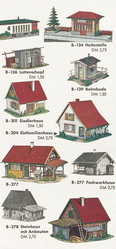 Faller Neuheiten-Katalog 1959