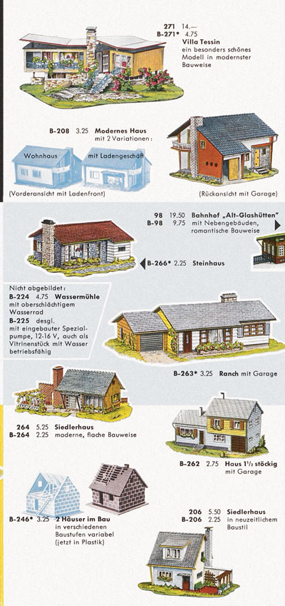 Faller Neuheiten-Katalog 1961