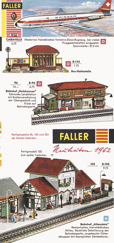 Faller Neuheiten-Katalog 1962