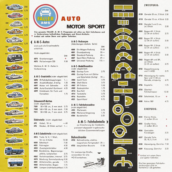 Faller Neuheiten-Katalog 1964