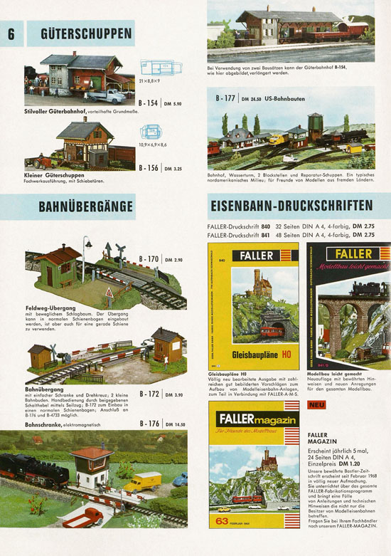 Faller Katalog 1968