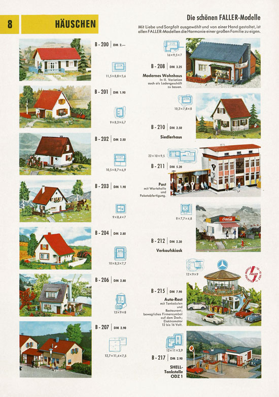 Faller Katalog 1968