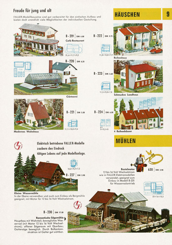 Faller Katalog 1968