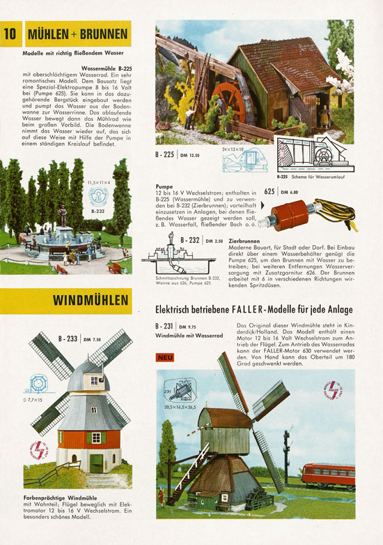 Faller Katalog 1968