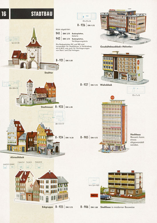 Faller Katalog 1968