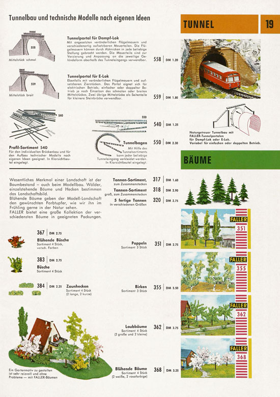 Faller Katalog 1968