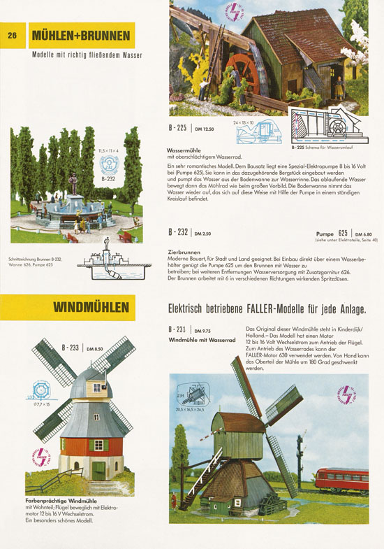 Faller Katalog 1969-1970