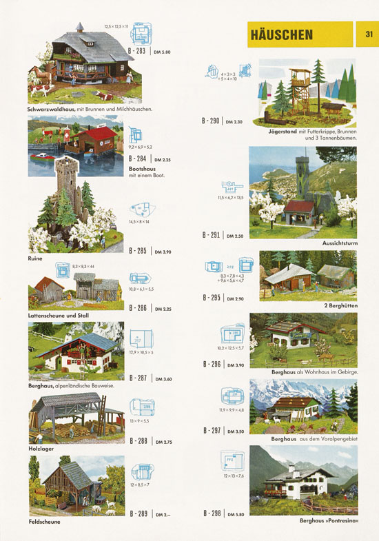 Faller Katalog 1969-1970