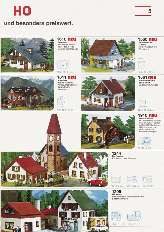 Faller Katalog 1976-1977 D876