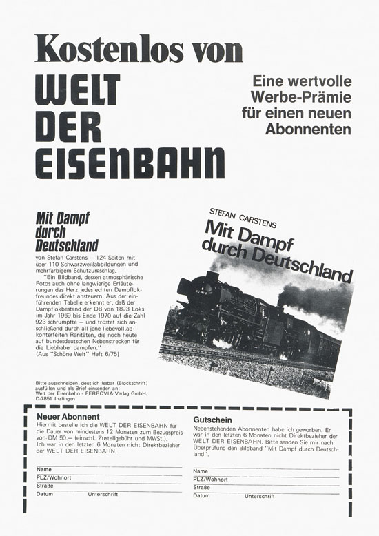 Welt der Modellbahn Nr. 1 Januar 1977