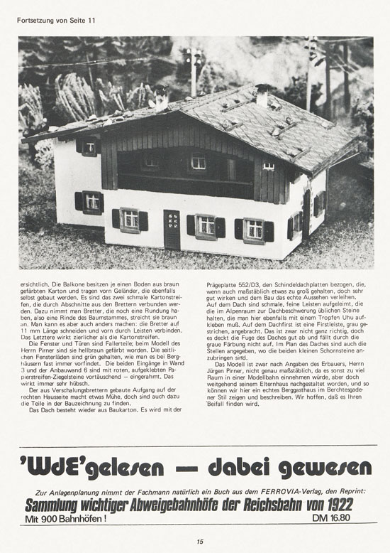 Welt der Modellbahn Nr. 1 Januar 1977