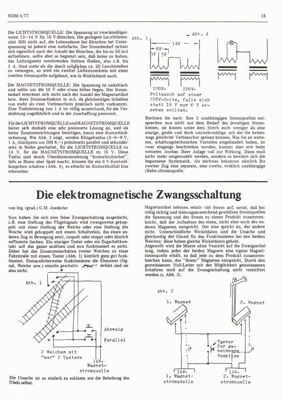 Welt der Modellbahn Nr. 5 Oktober 1977