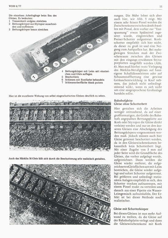 Welt der Modellbahn Nr. 6 Dezember 1977