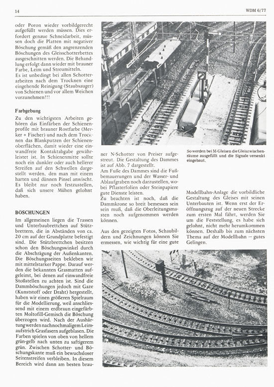 Welt der Modellbahn Nr. 6 Dezember 1977