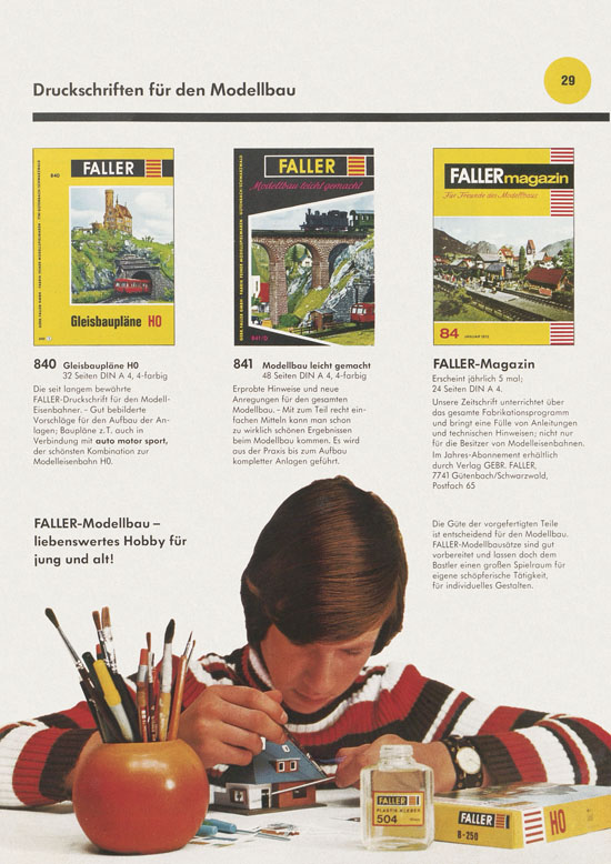 Faller Katalog 1972-1973 D872