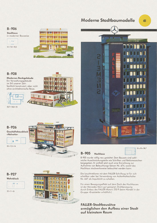 Faller Katalog 1972-1973 D872