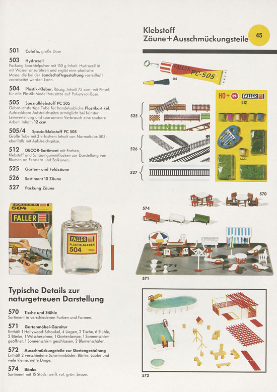 Faller Katalog 1972-1973 D872