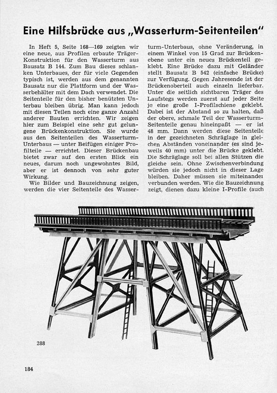 Faller-Magazin Nr. 6 August 1958