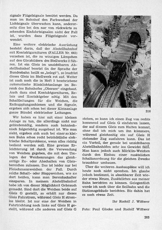 Faller-Magazin Nr. 6 August 1958