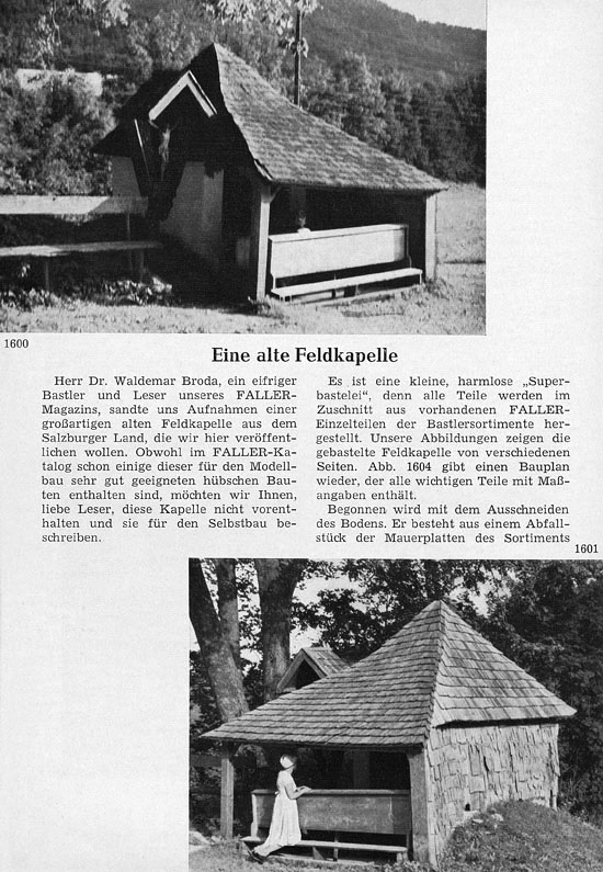 Faller-Magazin Nr. 27 Februar 1962