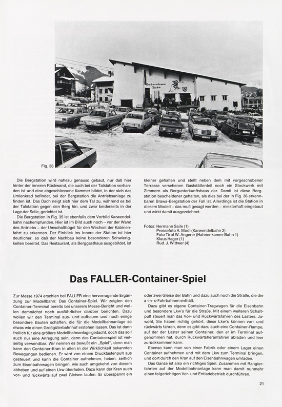 Faller-Magazin Nr.97 Oktober 1974