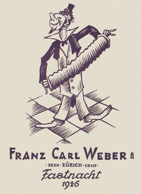 Franz Carl Weber Katalog Fastnacht 1926