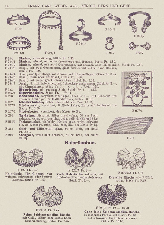 Franz Carl Weber Katalog Fastnacht 1926