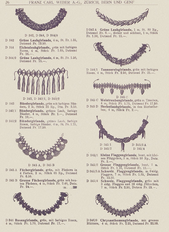 Franz Carl Weber Katalog Fastnacht 1926