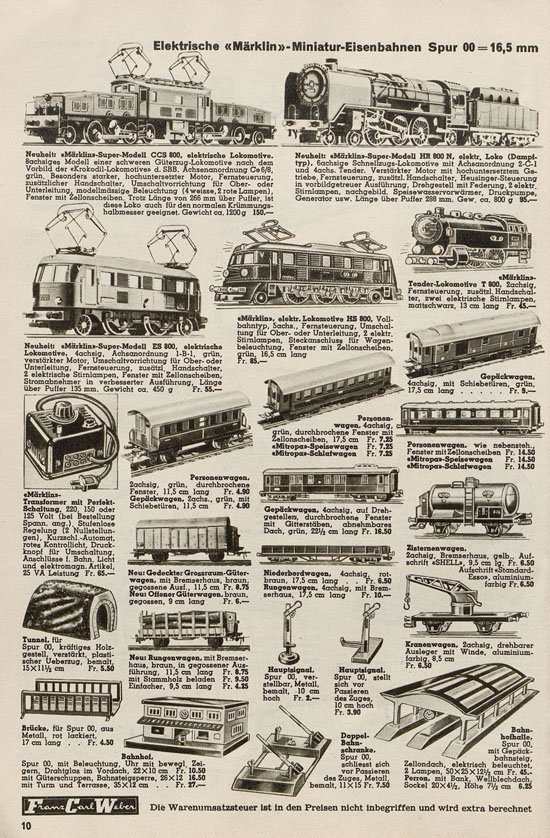 Franz Carl Weber Spielwaren Katalog 1947-1948