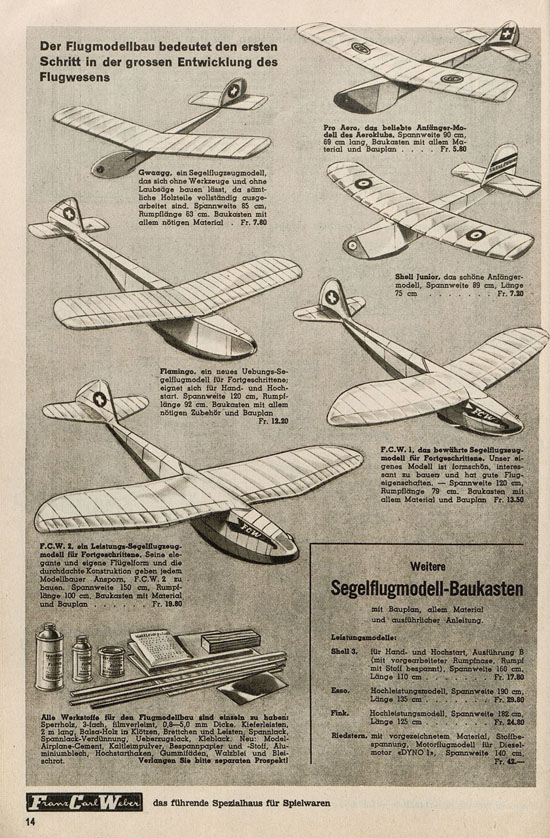 Franz Carl Weber Spielwaren Katalog 1947-1948