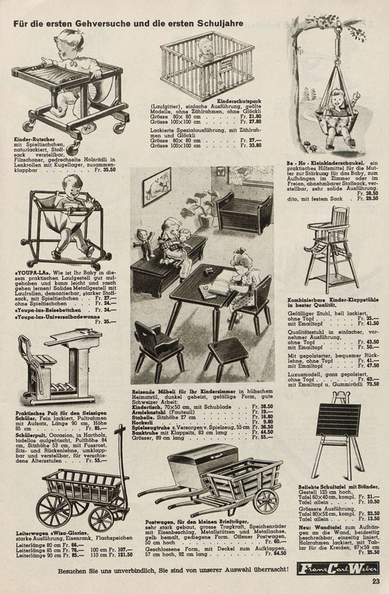 Franz Carl Weber Spielwaren Katalog 1947-1948