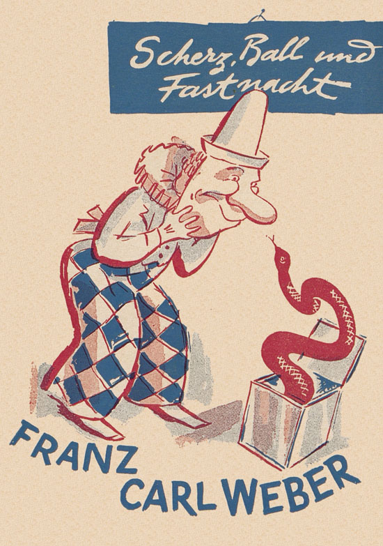 Franz Carl Weber Katalog Scherz, Ball und Fastnacht 1949